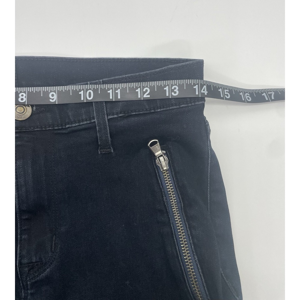 HUDSON Stark Moto Skinny Dark Blue Jeans Sz 27 Goth Biker Rock Retro Casual - Picture 8 of 8
